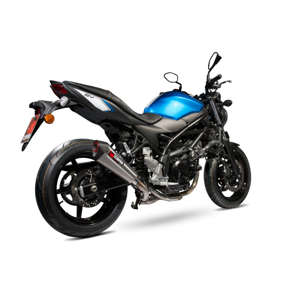 Scorpion Exhaust Suzuki SV650 (2016-2021) / SV650 X, (2018-2021) 2016 - 2021 Serket Taper Slip-on Brushed Stainless Steel Sleeve